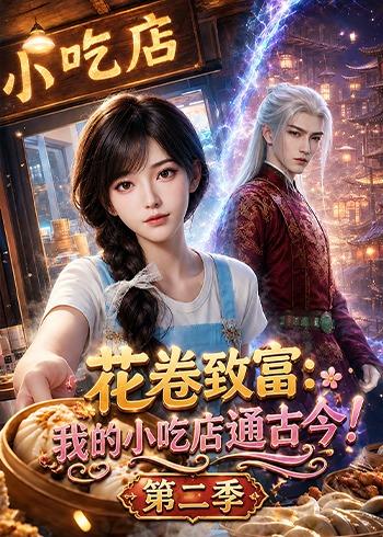 花卷致富：我的小吃店通古今！ AI漫剧海报