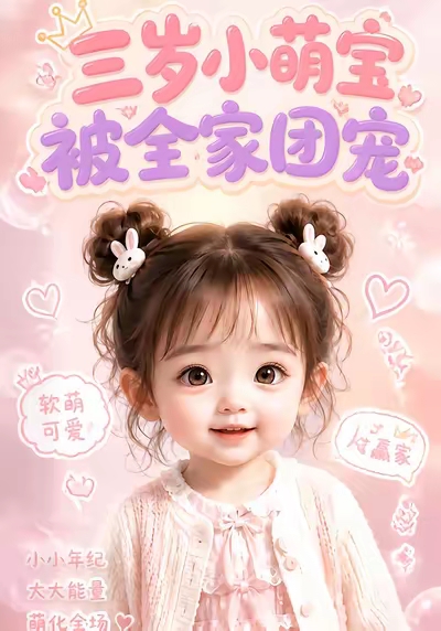 三岁小萌宝被全家团宠封面图