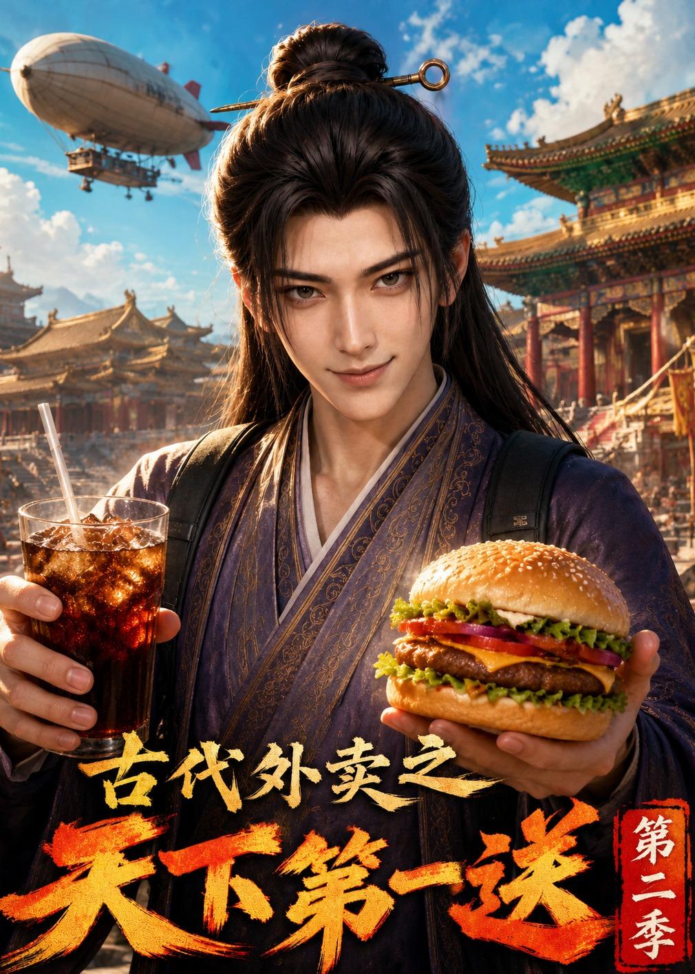 古代外卖之天下第一送 AI漫剧海报