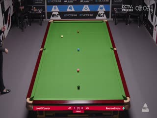 斯诺克威尔士公开赛资格赛 乔·奥康纳4-0瑞安·埃文斯 20250205