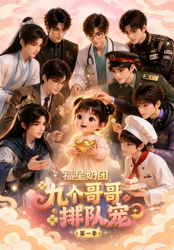 福星奶团，九个哥哥排队宠