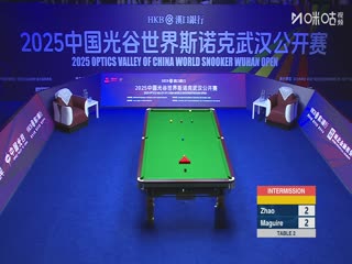 2025斯诺克武汉公开赛32进16 斯蒂芬·马奎尔5-4赵心童 20250826