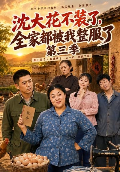 沈大花不装了，全家都被我整服了 AI漫剧海报