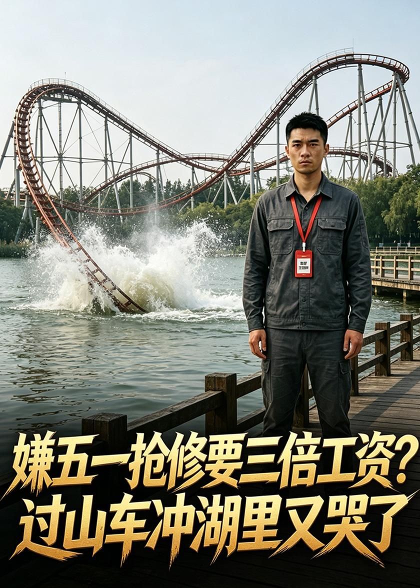 《嫌五一抢修要三倍工资？过山车冲湖里又哭了》海报
