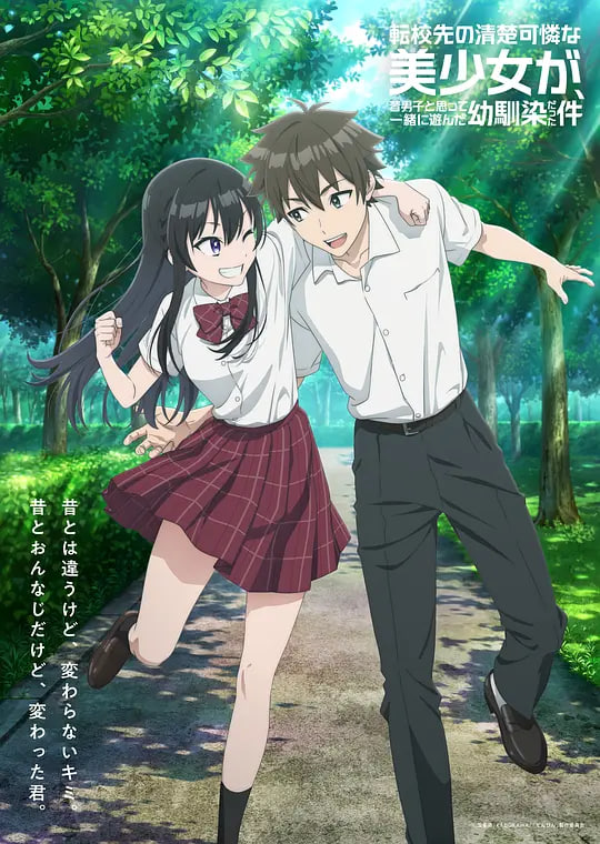 《转学后班上的清纯可爱美少女 竟是小时候玩在一起的哥儿们》海报