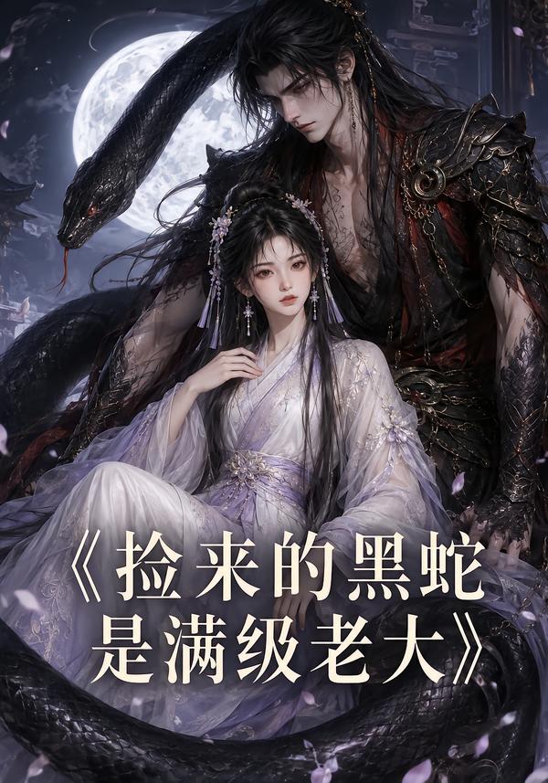 捡来的黑蛇是满级老大 AI漫剧海报