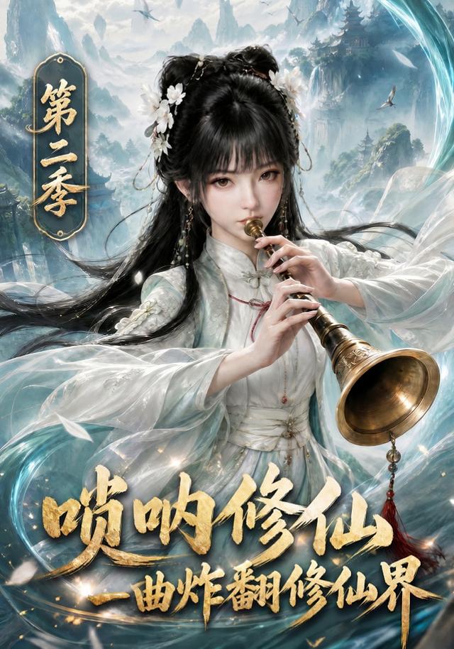 唢呐修仙，一曲炸翻修仙界 AI漫剧海报