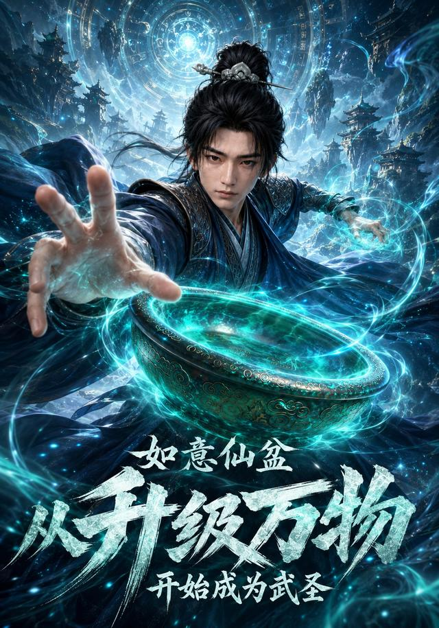 《如意仙盆,从升级万物开始成为武圣》海报