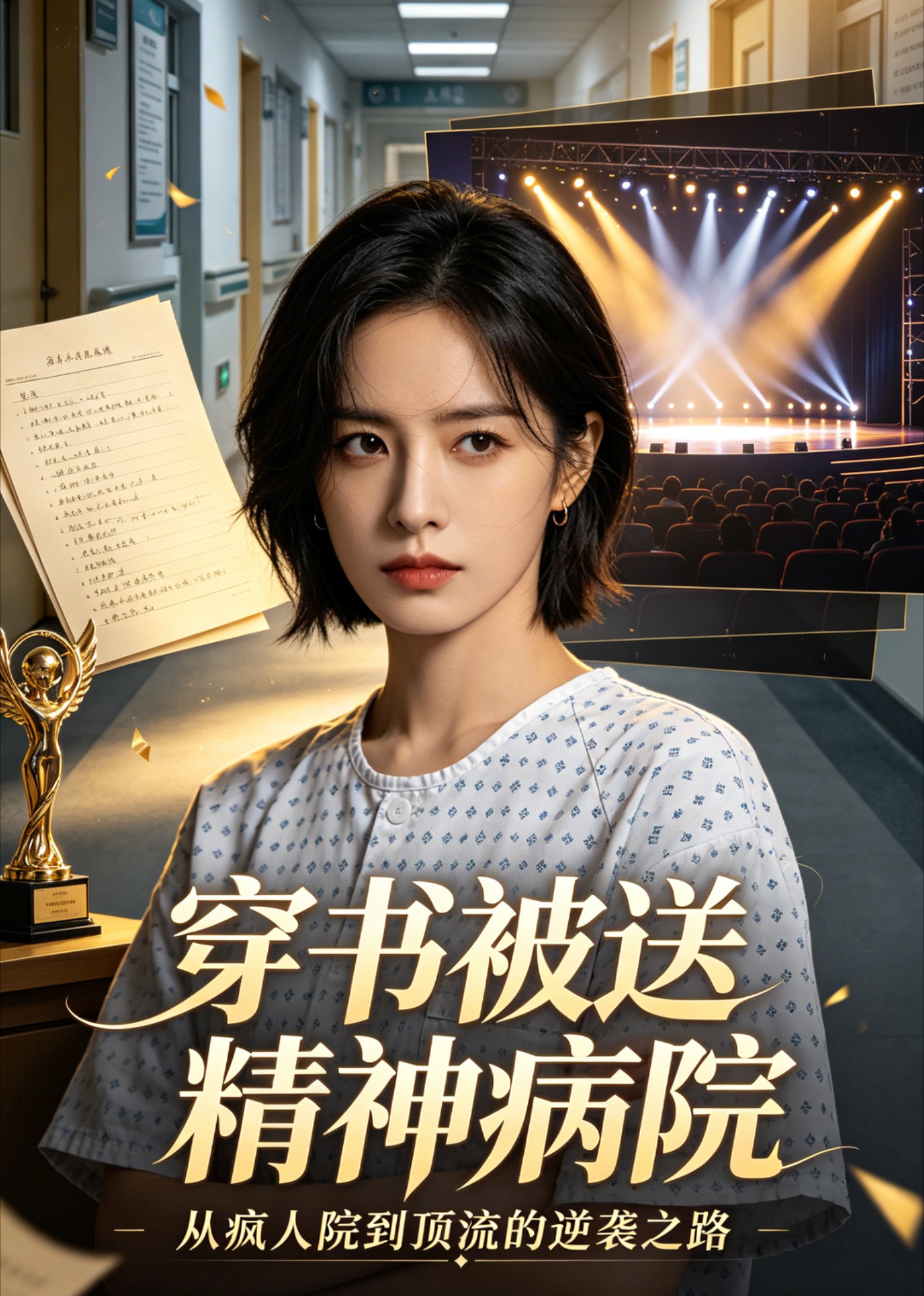 穿书被送精神病院 AI漫剧海报