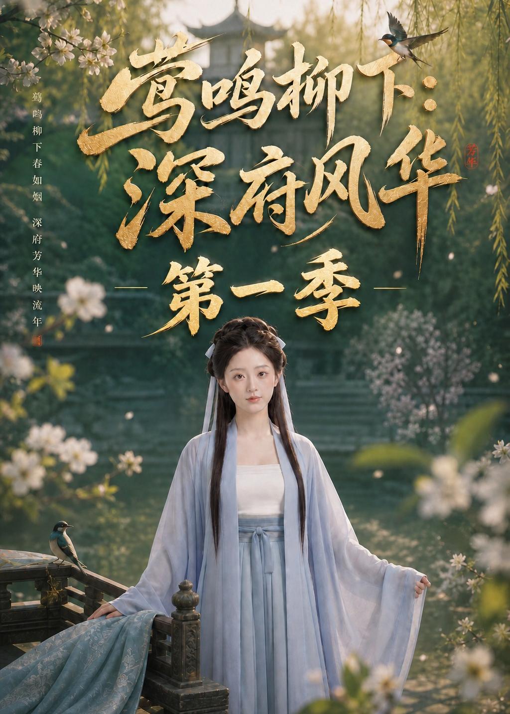 莺鸣柳下：深府风华 AI漫剧海报