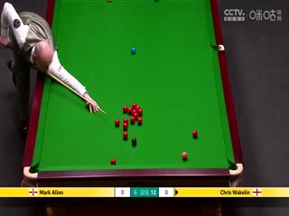 24-25赛季斯诺克世锦赛第二轮 克里斯·韦克林13-6马克·艾伦（第三阶段） 20250426