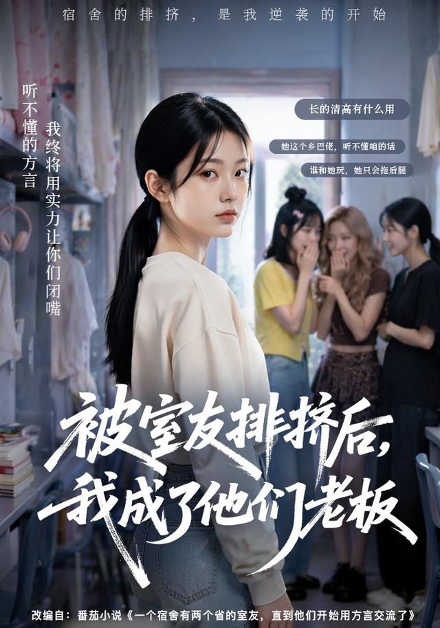 被室友排挤后,我成了他们老板AI短剧 AI漫剧海报