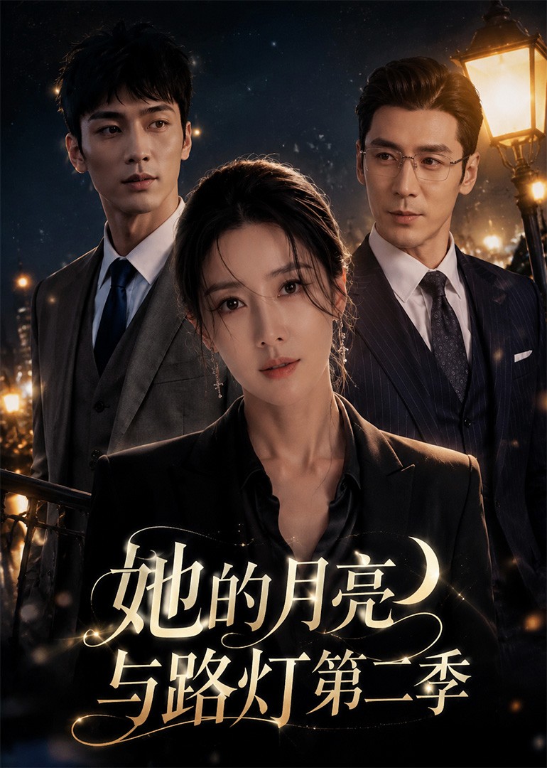 她的月亮与路灯 AI漫剧海报