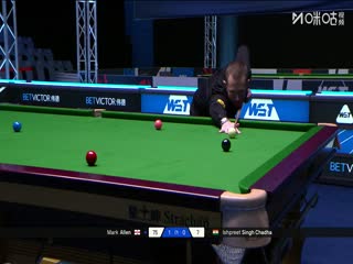 斯诺克苏格兰公开赛第一轮 马克·艾伦4-0辛格·查达 20251217封面图