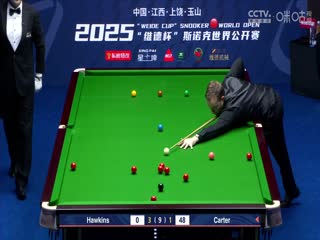斯诺克玉山世界公开赛四分之一决赛 阿里·卡特5-4巴里·霍金斯  20250227