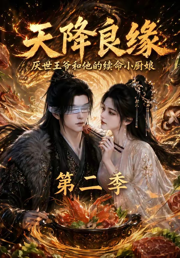 天降良缘：厌世王爷和他的续命小厨娘 AI漫剧海报