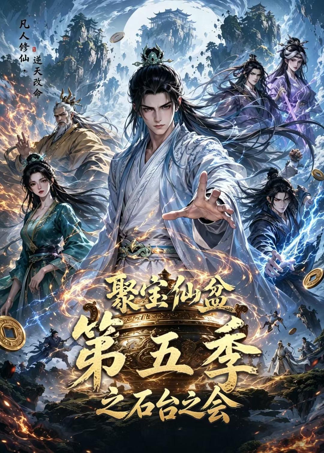 聚宝仙盆 之石台之会 AI漫剧海报