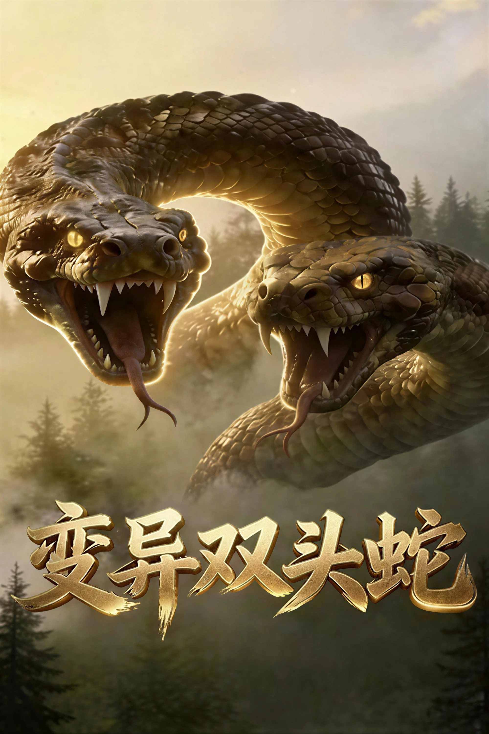 《变异双头蛇》海报