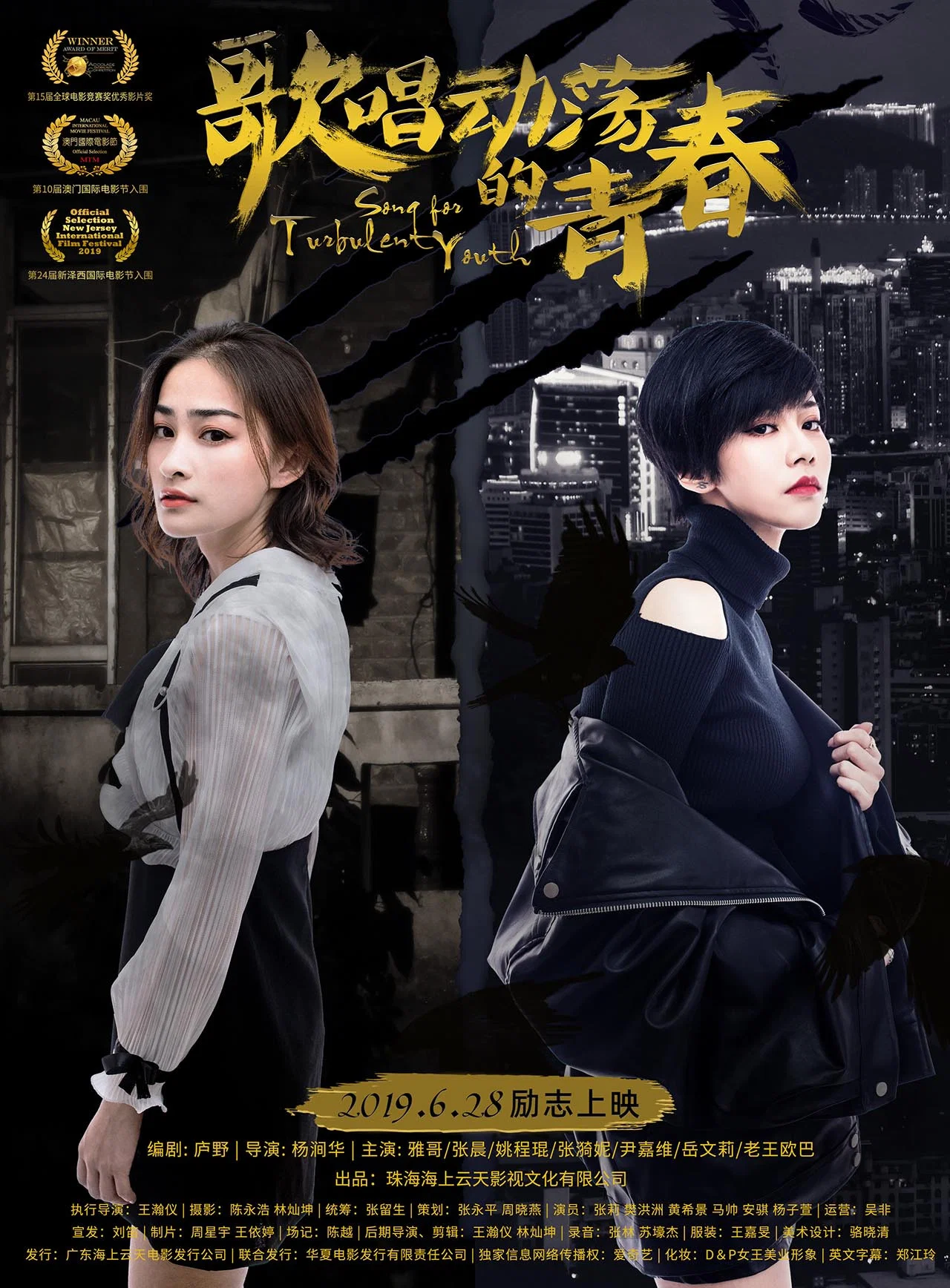《歌唱动荡的青春》海报
