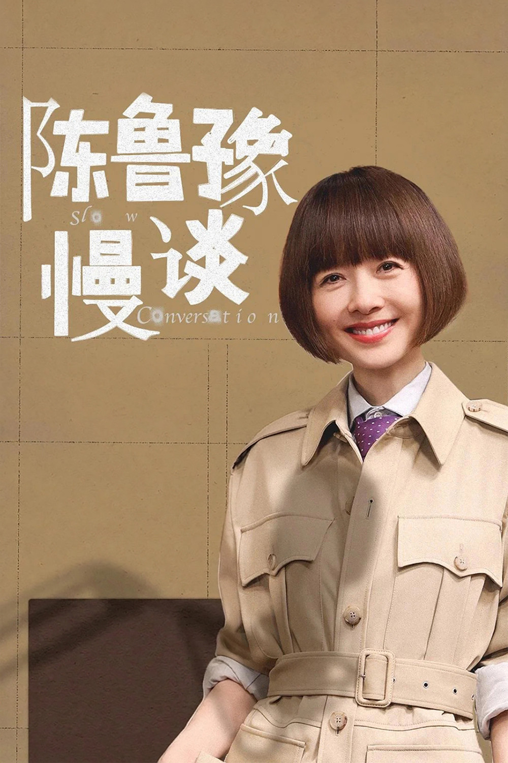 《陈鲁豫·慢谈》海报